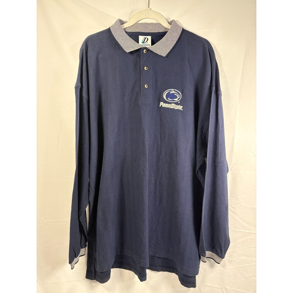 Men's Dynasty PENN STATE Long Sleeve Polo Shirt - Size 2XL